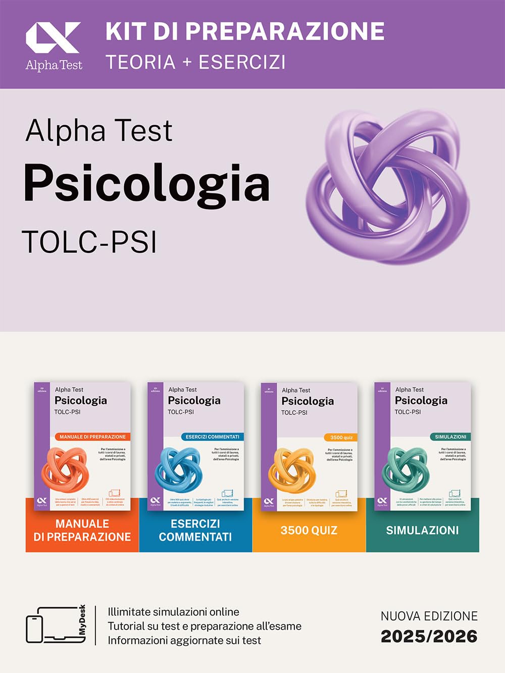 Alpha Test. Psicologia. TOLC-PSI. Kit di preparazione. Ediz. MyDesk. Con Contenuto digitale per download e accesso online (TestUniversitari) Study Guides