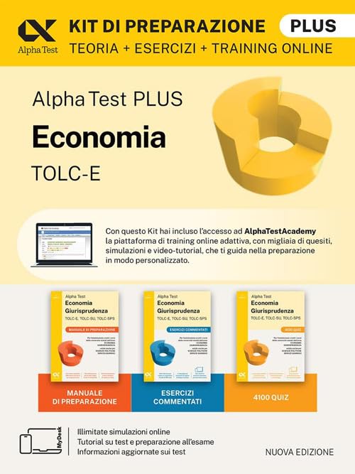 Alpha Test plus. Economia TOLC-E. Kit di preparazione Plus. Con Contenuto digitale per download e accesso online (TestUniversitari) Business, Finance & Career