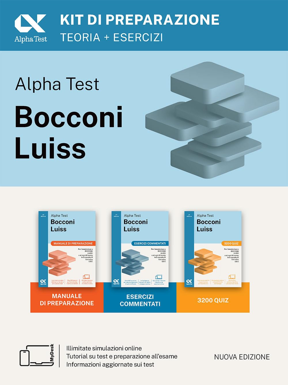 Alpha Test Bocconi e Luiss. Kit di preparazione. Edizione 2025. Per test di economia. Con piattaforma di e-learning MyDesk (TestUniversitari) Law