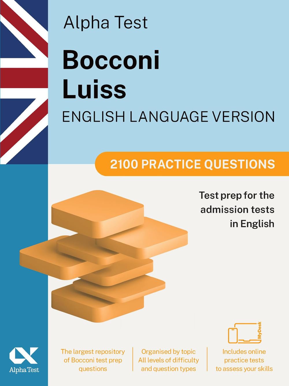 Alpha Test Bocconi Luiss English version. 2100 practice questions. 2025/2026 Edition. For English-language admission tests. With online simulator book