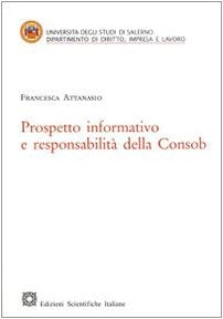 Prospetto informativo e responsabilità della Consob (Univ. Salerno-Dip. dir., impresa e lavoro) Law