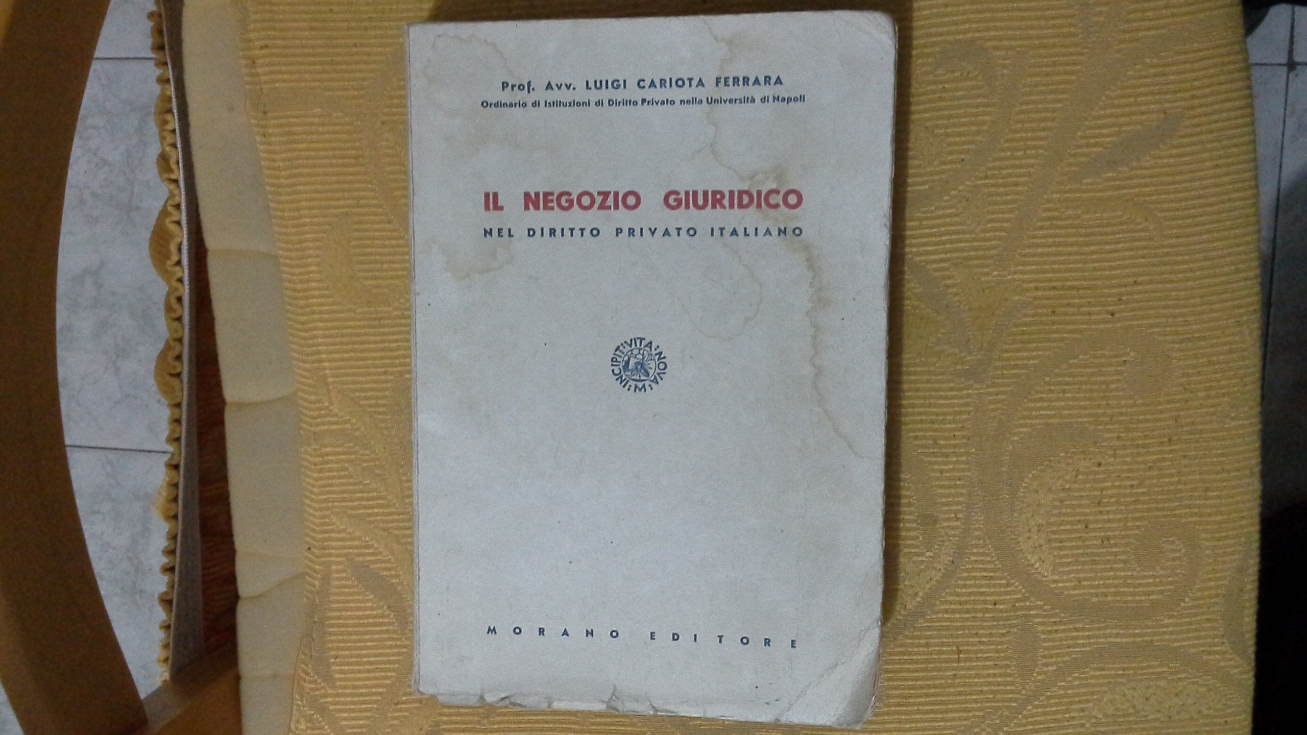 Il negozio giuridico nel diritto privato italiano book