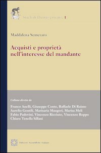 Acquisti e proprietà nell'interesse del mandante (Studi di diritto privato) Law