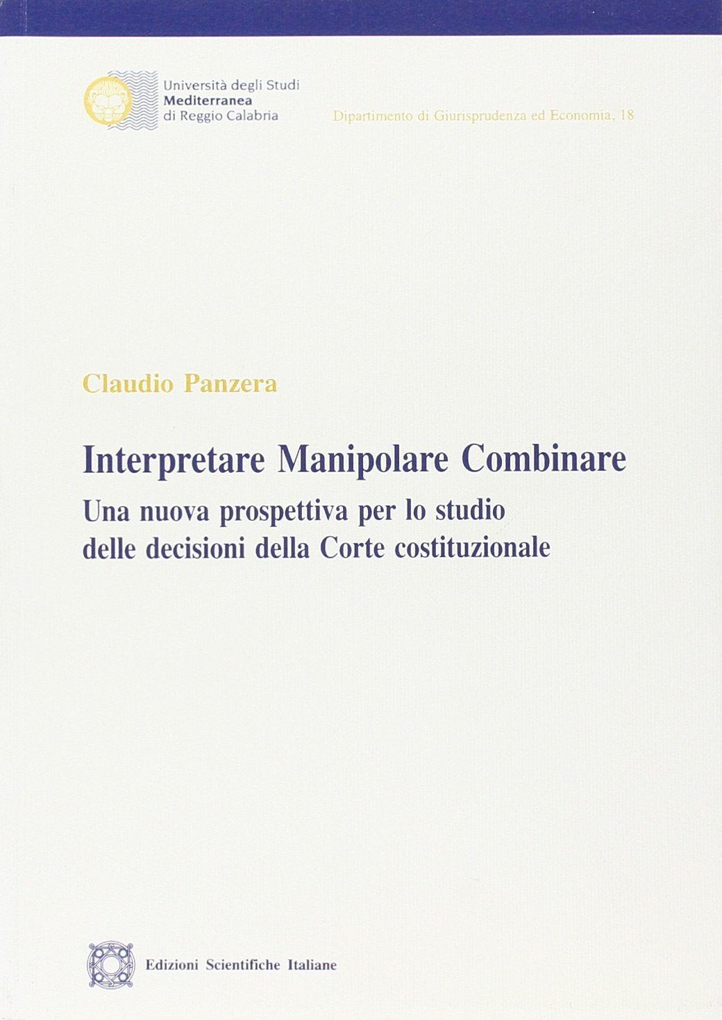 Interpretare manipolare combinare (Univ. Mediterranea) Law