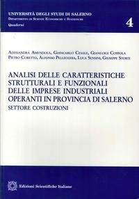 Analisi delle caratteristiche strutturali e funzionali delle imprese industriali operanti in provincia di Salerno. Settore costruzioni (Univ. Salerno-Dip. scienze econ. statis.) Natural Sciences