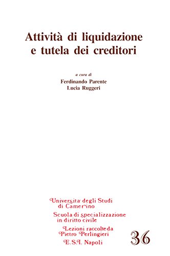 Attività di liquidazione e tutela dei creditori (Univ. Camerino. Lezioni) Law