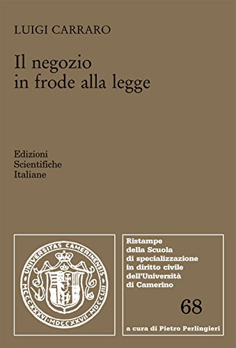 Il negozio in frode alle legge (Univ. Camerino) Law