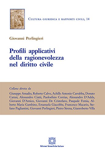 Profili applicativi della ragionevolezza nel diritto civile (Cultura giuridica e rapporti civili) Law