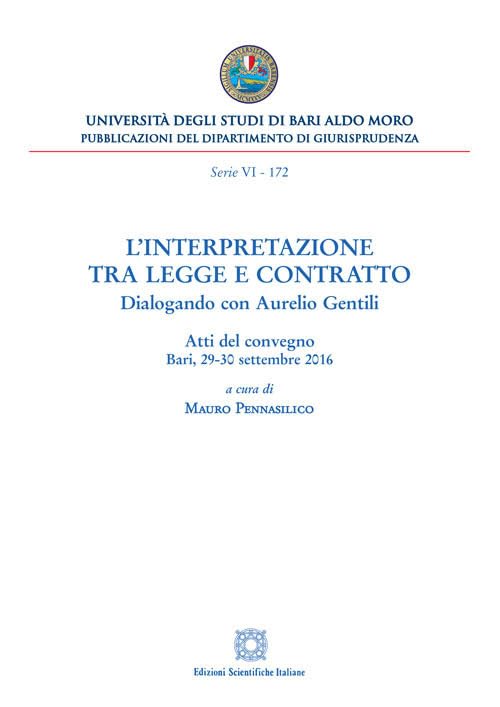 L'interpretazione tra legge e contratto book