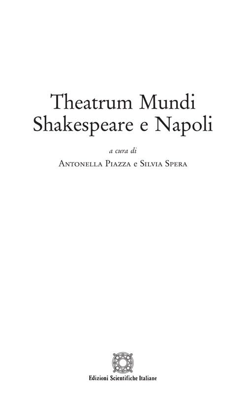 Theatrum Mundi. Shakespeare e Napoli book
