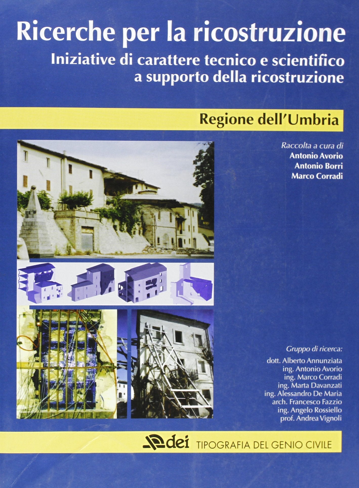 Ricerche per la ricostruzione. Regione Umbria book