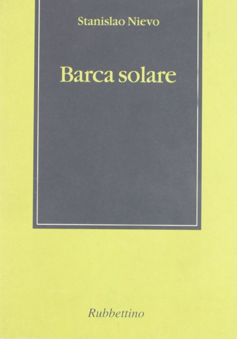 Barca solare (Quaderni di poesia contemporanea) Poetry