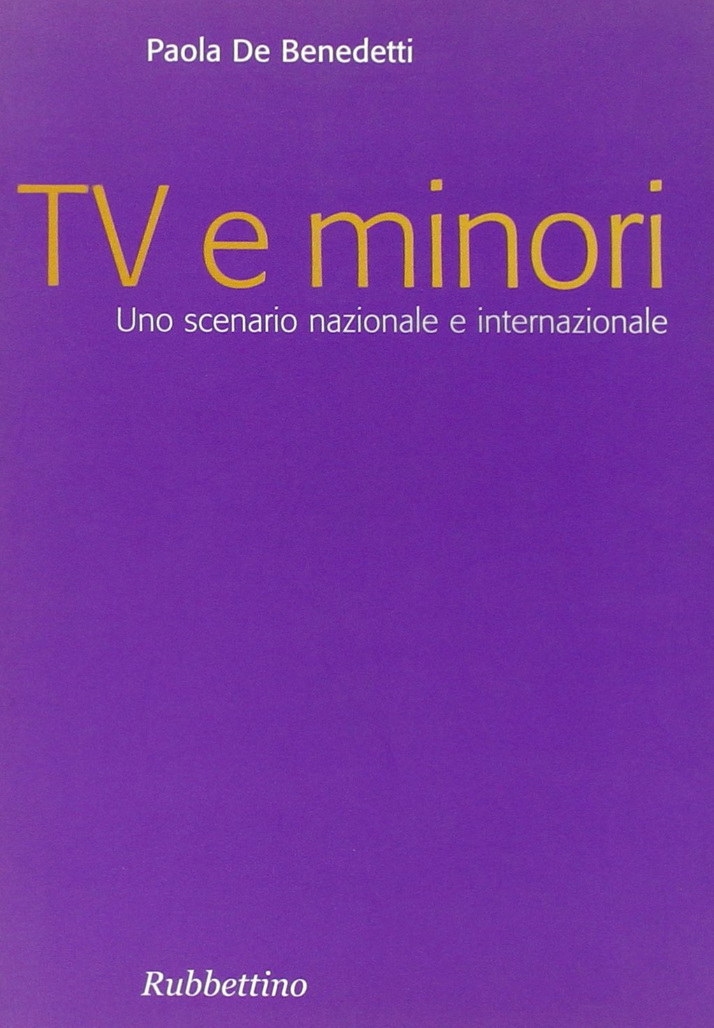 TV e minori. Uno scenario nazionale e internazionale book