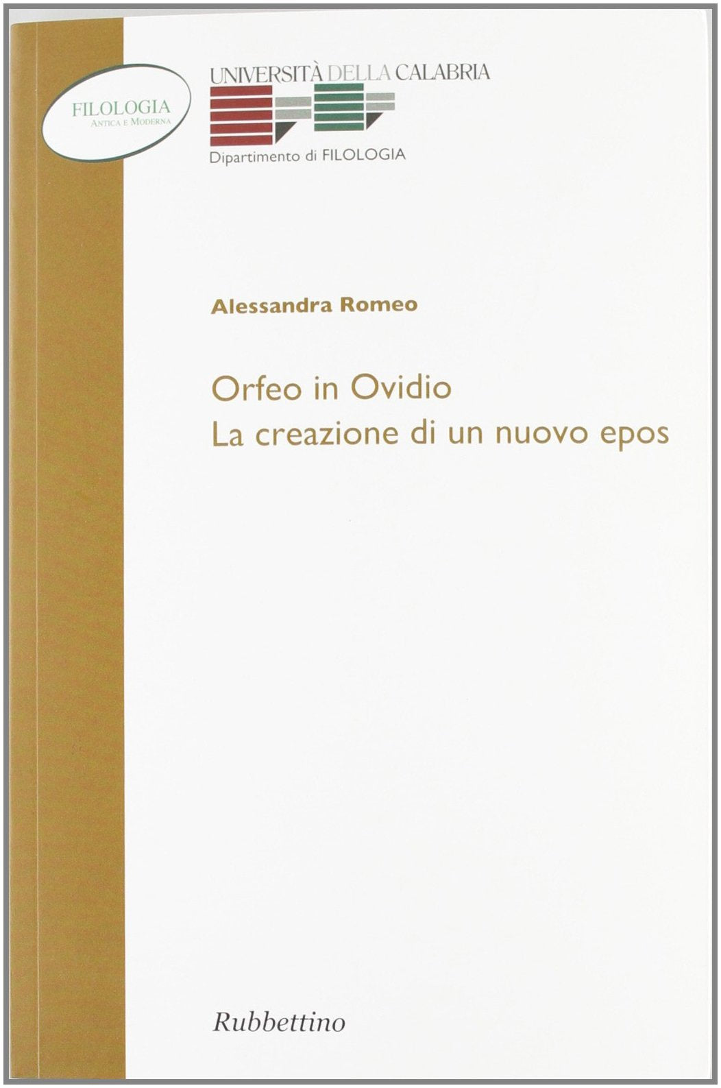 Orfeo e Ovidio. La creazione di un nuovo epos book
