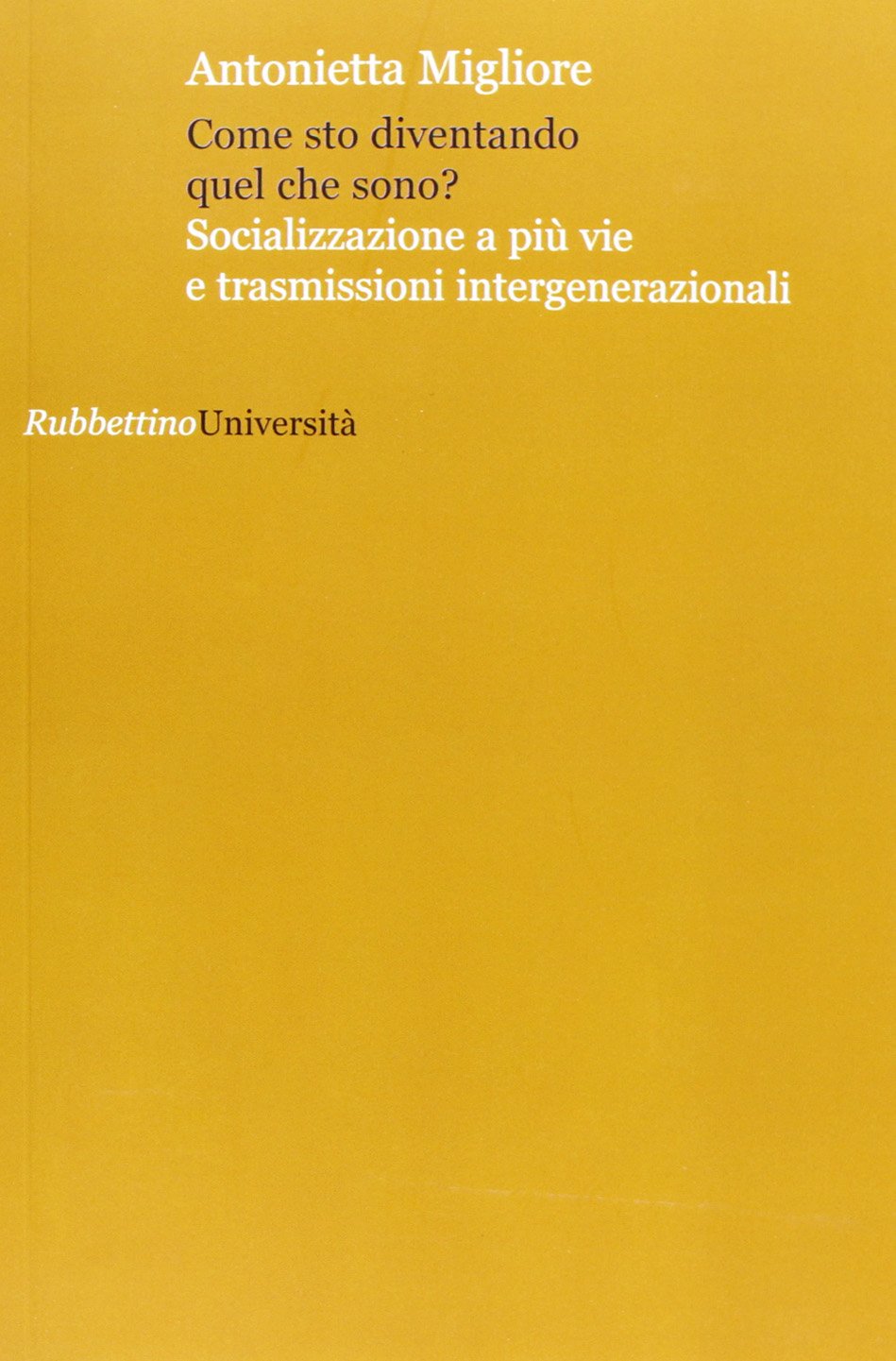 Come sto diventando quel che sono? Socializzazione a più vie e trasmissioni intergenerazionali (Università) Books