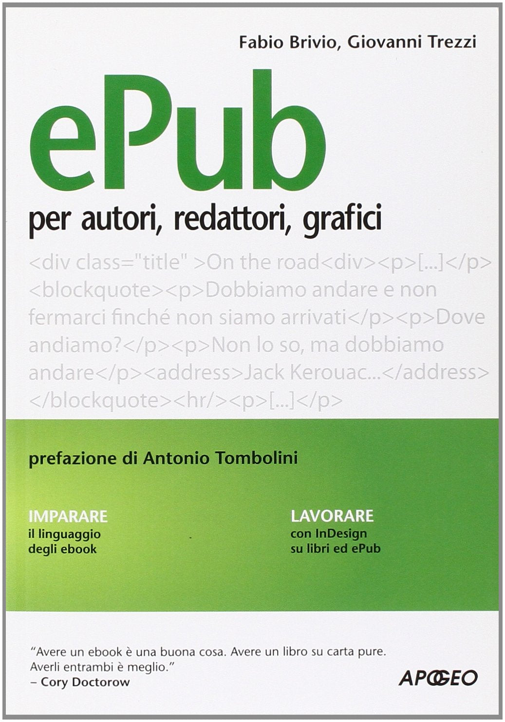 Epub. Guida per autori, redattori, grafici book