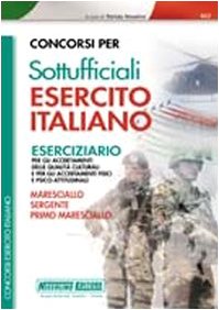 Concorsi per sottufficiali esercito italiano. Eserciziario book