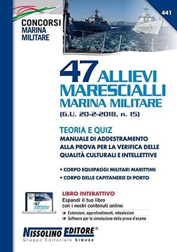 47 allievi marescialli marina militare-teoria e quiz book
