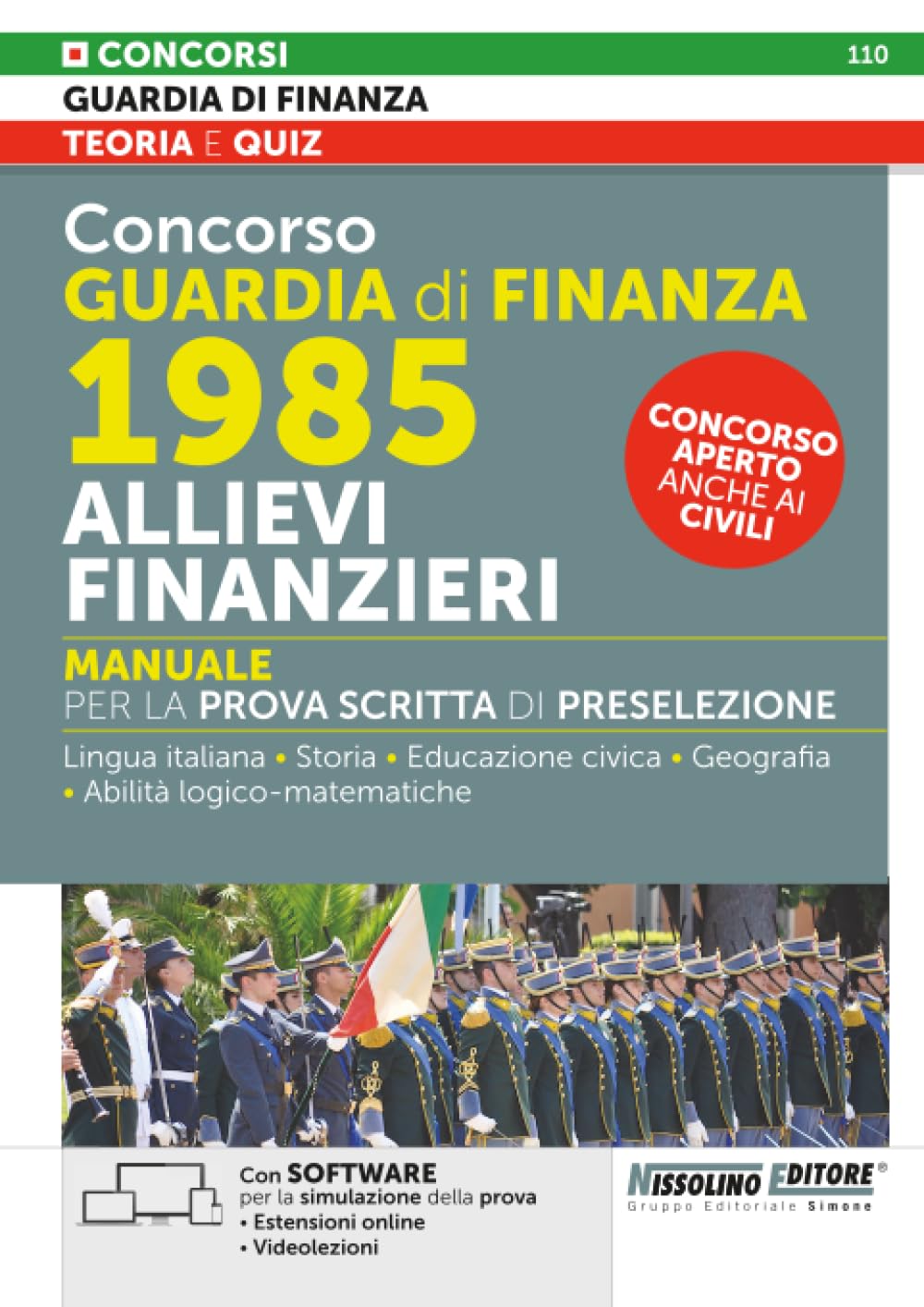 Concorso Guardia di Finanza 1985 Allievi Finanzieri - Manuale per la prova scritta di preselezione book
