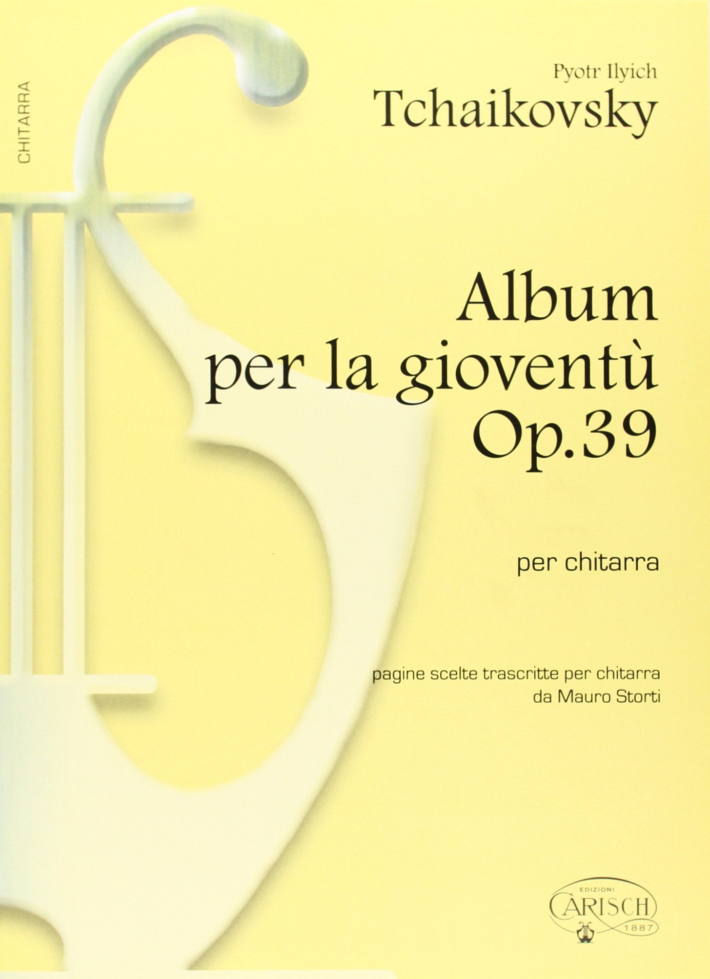 Pyotr ilyich tchaikovsky: album per la gioventu, op.39 per chitarra book