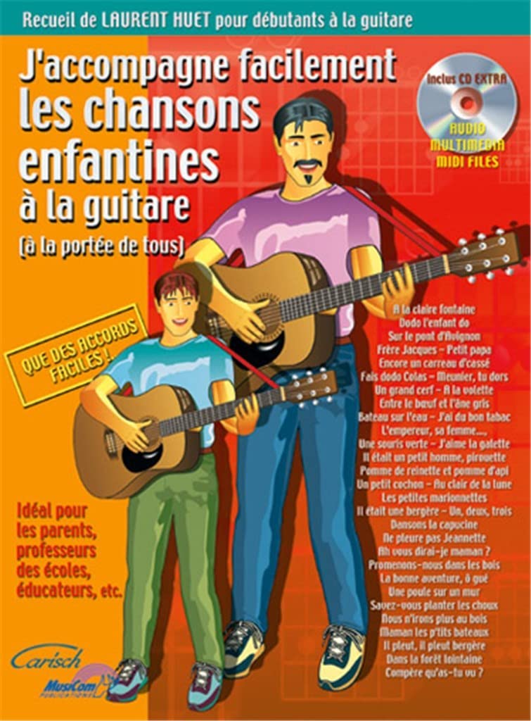 Huet Laurent J'Accompagne Chansons Enfantines Accomp Childrn Songs Bk/ Arts & Music