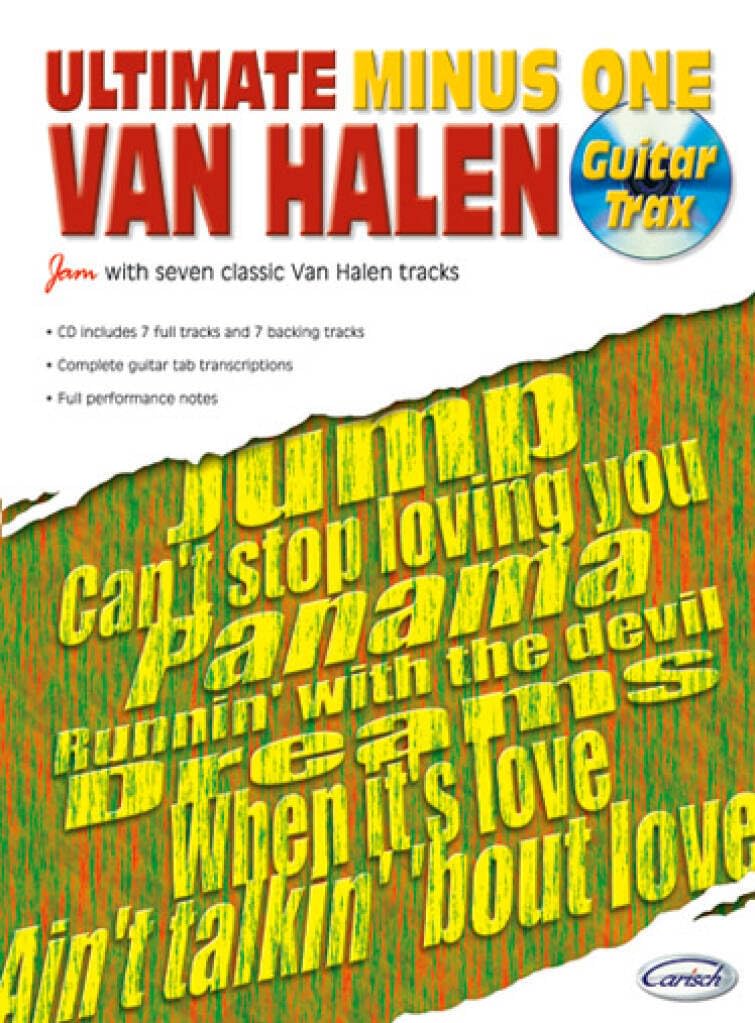 VAN HALEN ULTIMATE MINUS ONE GTABCD book