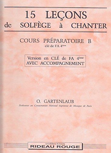 15 leçons de solfège à chanter : Préparatoire B. book