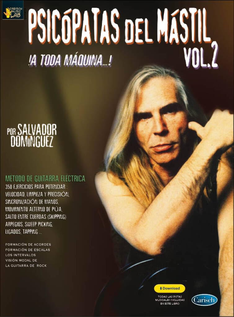 Psicopatas Mastil 2. Solo pour Guitare. Comprend CD book