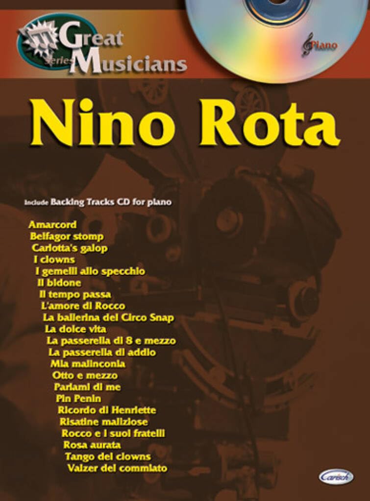 NINO ROTA GREAT MUSICIANS PIANOCD book