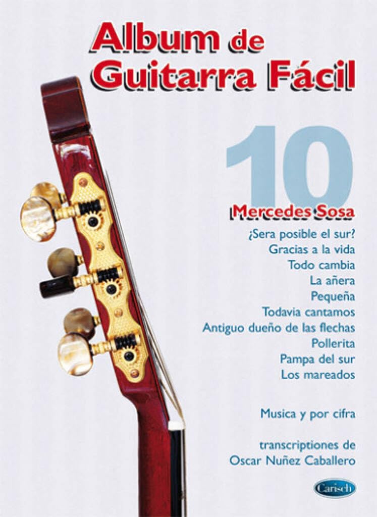 Album de guitarra facil n.10 - mercedes sosa book