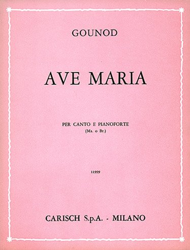 Ave Maria. Per voce (alto o baritono) e pianoforte. Spartito Sheet Music