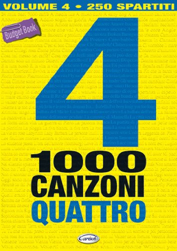 1000 Canzoni. Vol. 4 (250 spartiti musicali x chitarra) book