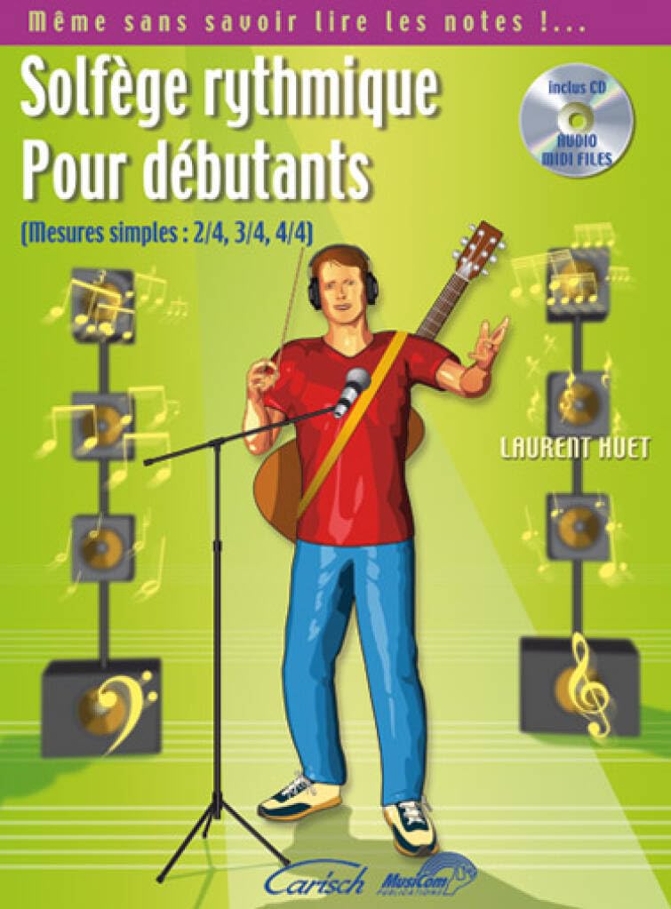 Huet Laurent Solfege Rhythmique Debutant Beginning Bk/Cd book