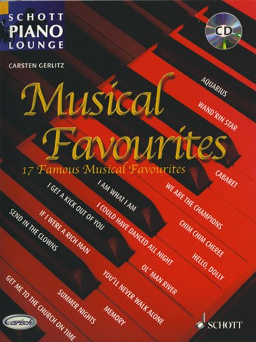 Piano lounge musical favourites cd Sheet Music