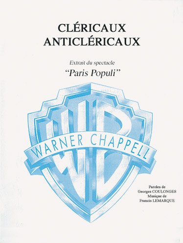 CLERICAUX ANTILERICAUX Sheet Music