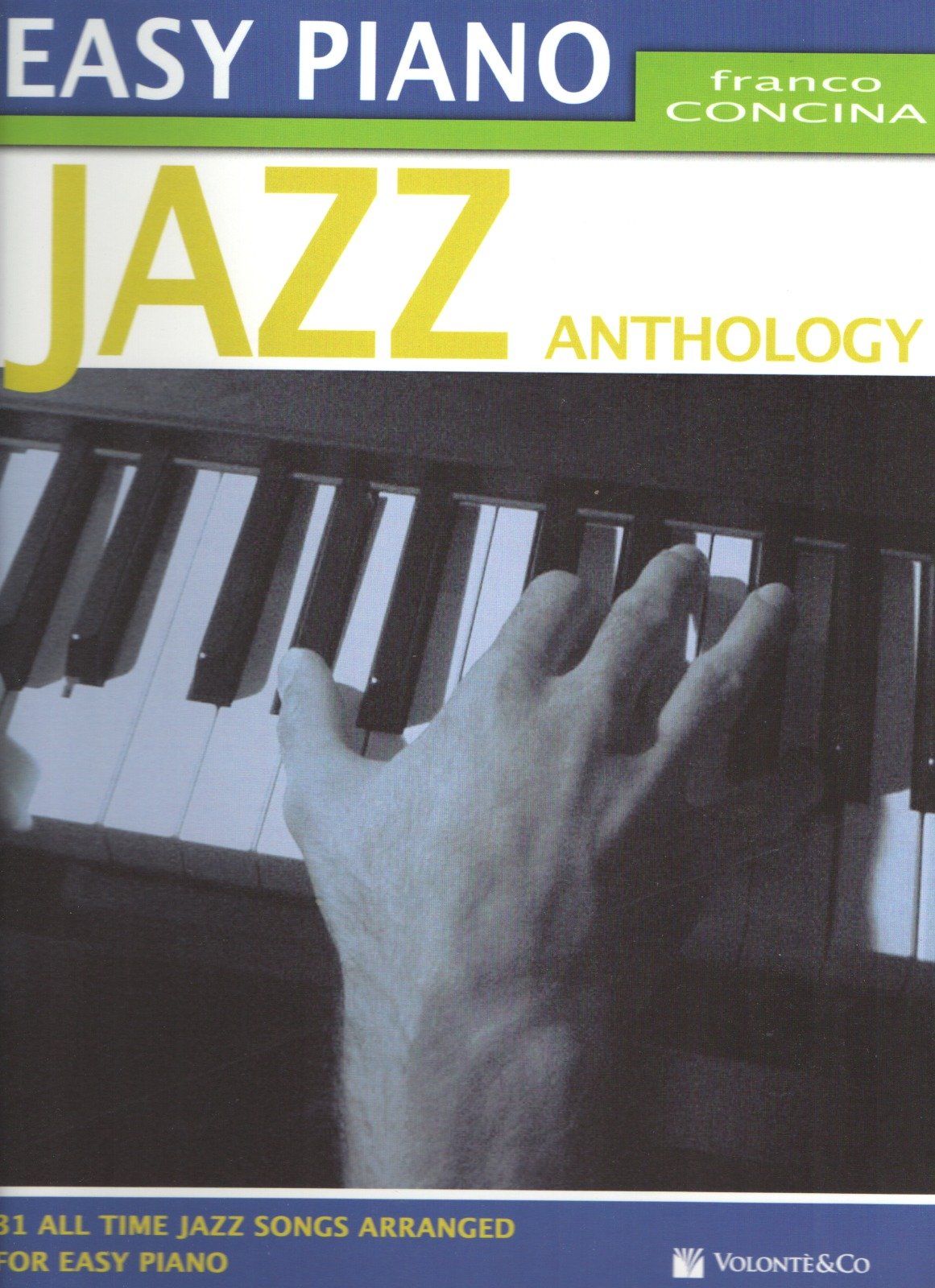 Concina Franco Easy Piano Jazz Anthology Piano Facile book