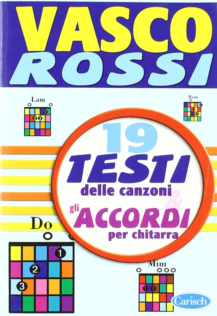 Vasco Mini Canta & Suona - Lyrics and Chords - BOOK book