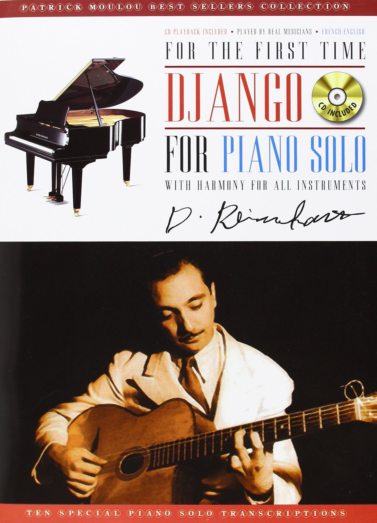 Django for solo piano + cd book