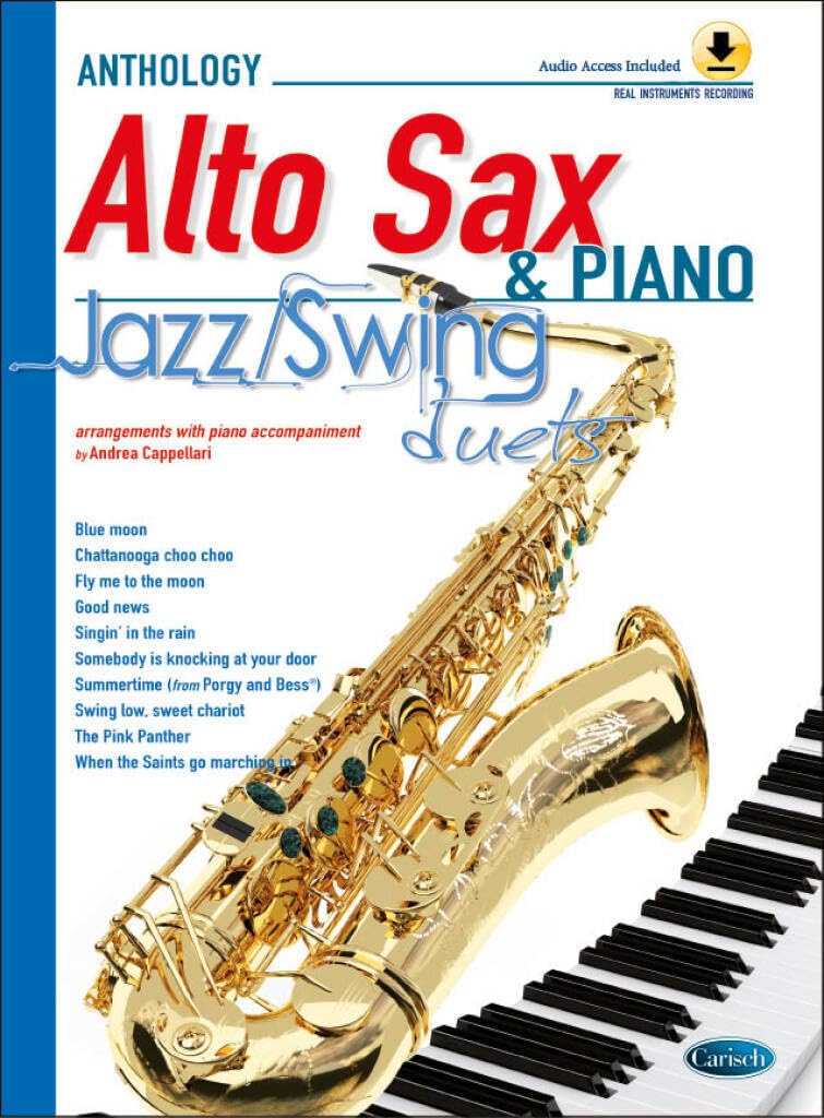 Jazz swing duets for alto sax & piano +cd book