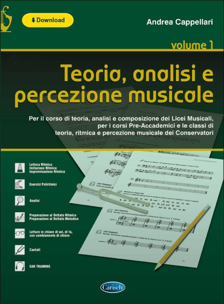 Teoria, Analisi E Percezione Musicale - Vol.1 (Book & CD): Noten, Musiktheorie, CD Sheet Music