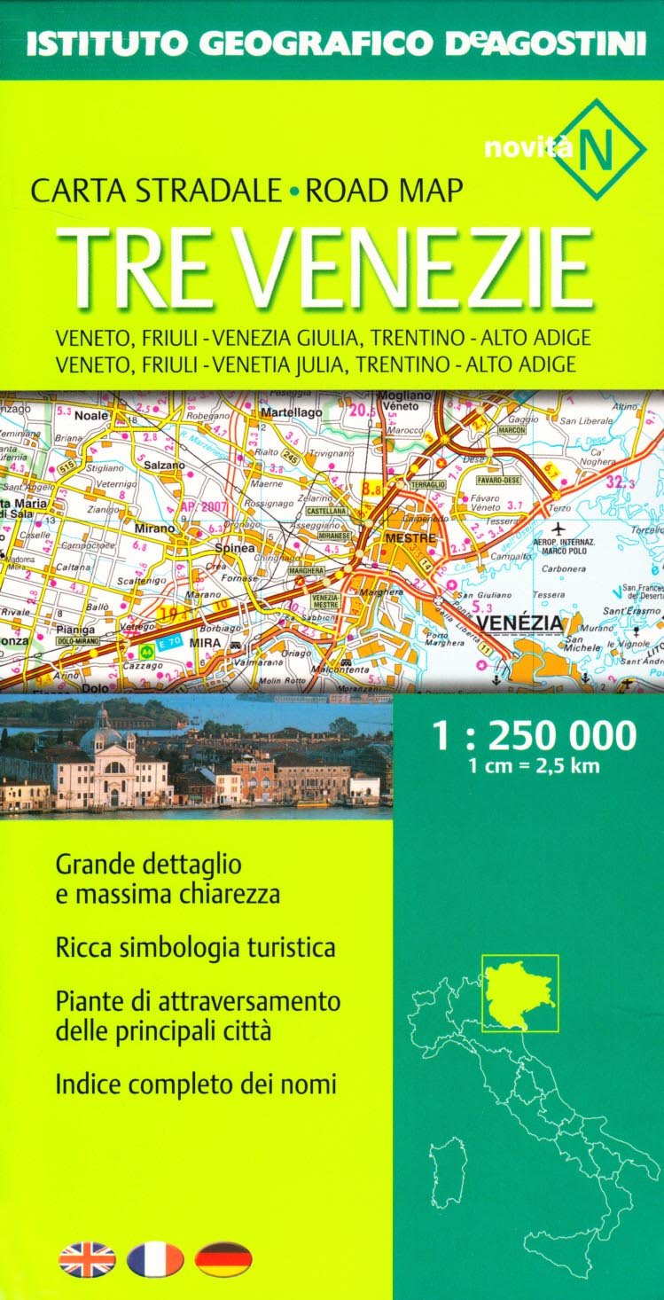 Tre Venezie (Carte stradali regionali d'Italia) Leisure, Home & Garden