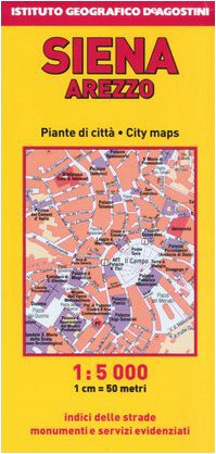 Sienna Arezzo City Map (Piante di città d'Italia) Leisure, Home & Garden