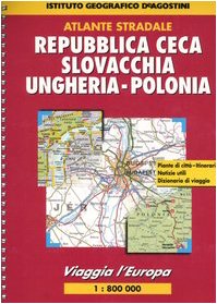 Viaggia l'Europa. Repubblica Ceca, Slovacchia, Ungheria, Polonia 1:800.000 (Atlanti stradali) Leisure, Home & Garden