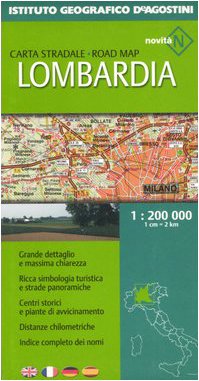 Lombardy (2008) (Carte stradali regionali d'Italia) Leisure, Home & Garden