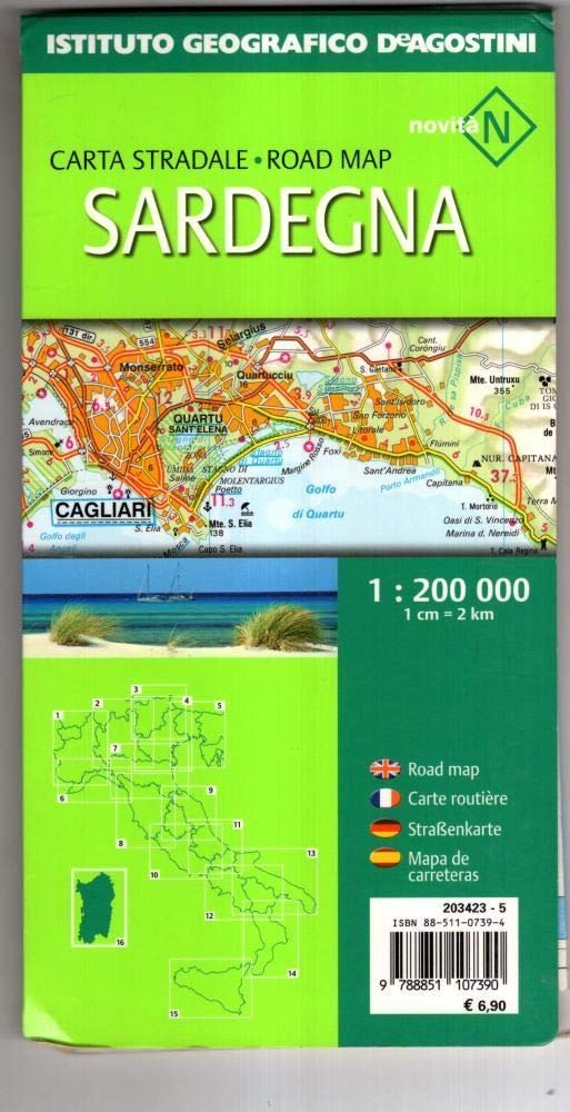 Sardinia (2008) (Carte stradali regionali d'Italia) Leisure, Home & Garden