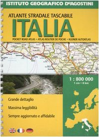 Italia. Atlante stradale tascabile 1:800.000. Ediz. multilingue book