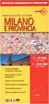 Milano 1:12.000. Provincia 1:250.000 book