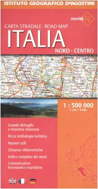 Italia Nord -Centro: Straßenkarte. Italien.-Engl.-Französ.-Dtsch. (Carte stradali d'Italia) Leisure, Home & Garden