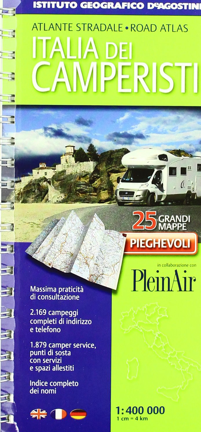 Atlante stradale Italia dei camperisti 1:400.000. Ediz. illustrata (Atlanti stradali) Leisure, Home & Garden
