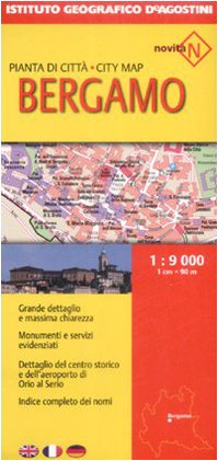 DeAgostini Stadtplan Bergamo: Grande dettaglio e massima chiarezza, Monumenti e servivizi evidenziati, Pianta di avvicinamento e dettaglio del centro ... completo dei nomi (Piante di città d'Italia) Leisure, Home & Garden
